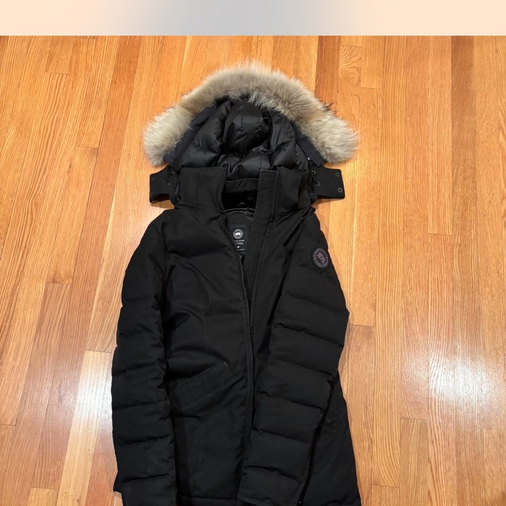 Canada Goose Black Puffer Jacket with Fur Hood